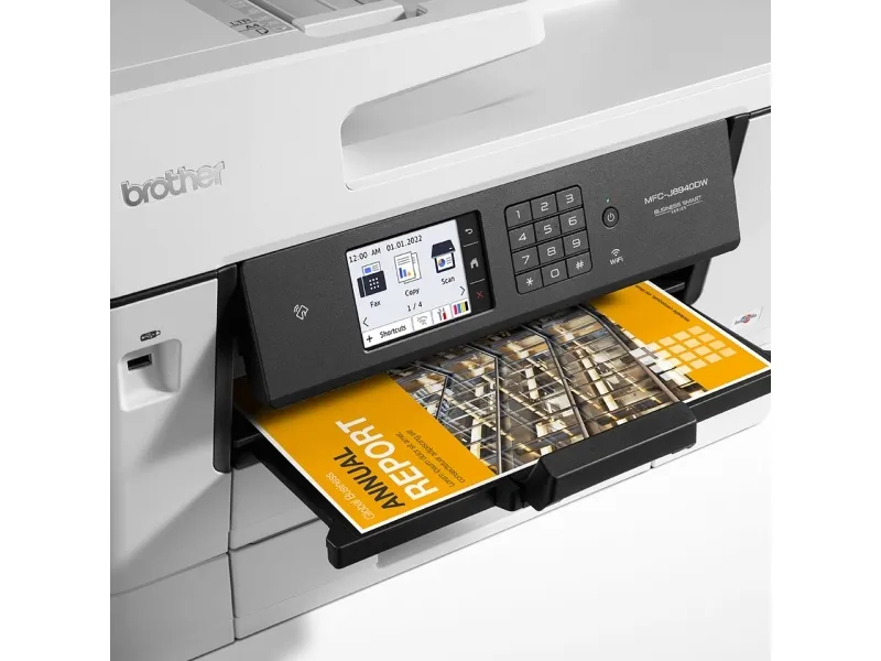 Brother MFC-J6940DW - Multifunktionsprinter - farve - blækprinter - A3 (medie) - op til 25 spm (kopiering) - op til 28 spm (udskriver) - 600 ark - 33.6 Kbps - USB 2.0, LAN, Wi-Fi(n), USB vært, NFC
