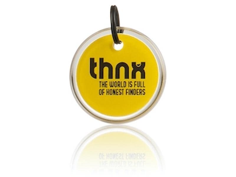 thnxtags Smart Travel Pack Gelb Smart Tag-Set mit kostenloser und benutzerfreundlicher App