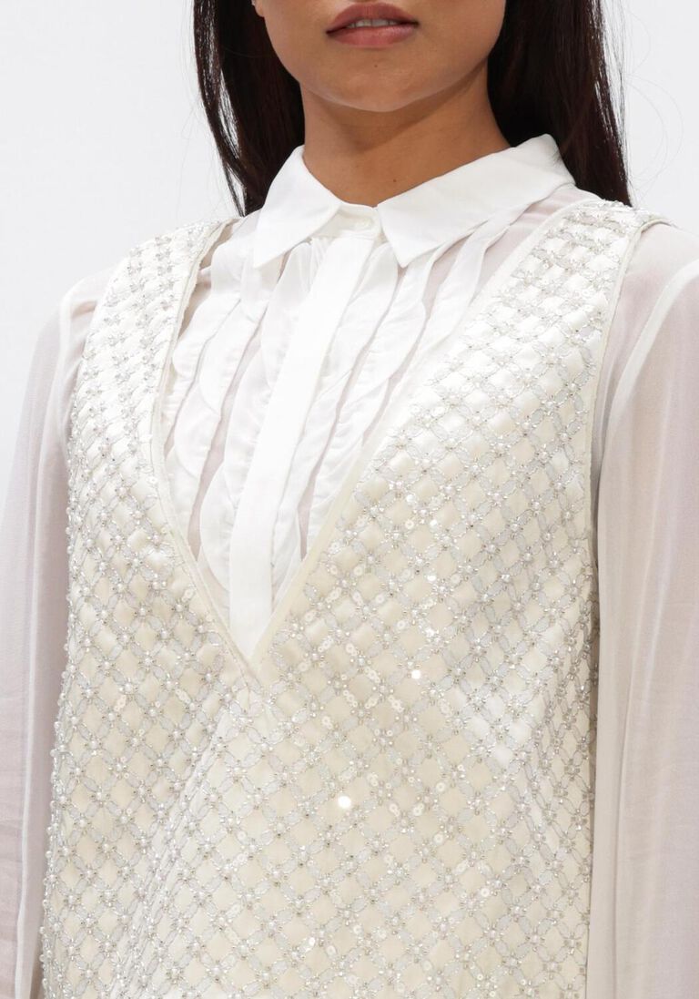 creme dorothee schumacher top sparkling statement top