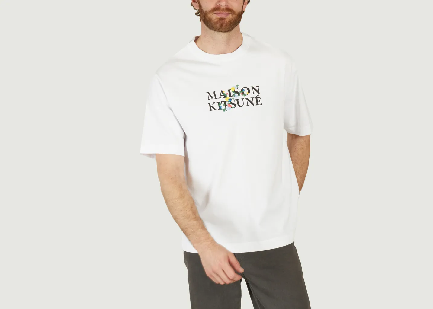 T-shirt floral Maison Kitsuné