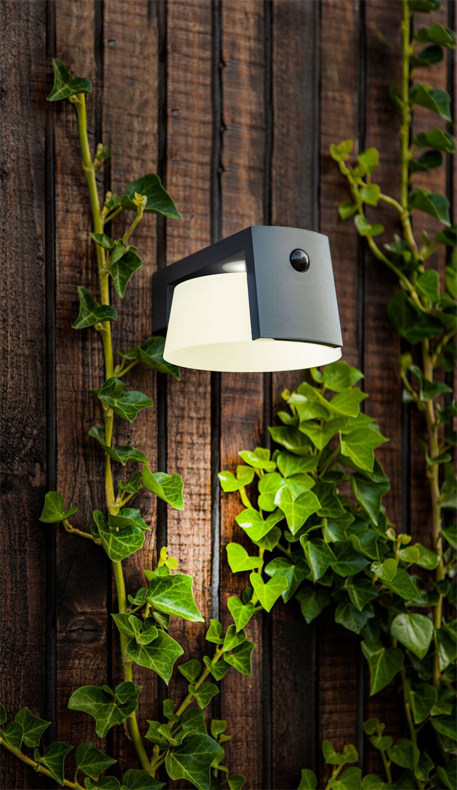 ECO-LIGHT LED Solar Außenwandleuchte MOON B anthrazit