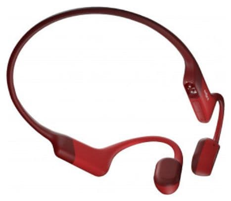 Casque Bluetooth à conduction osseuse Shokz OpenRun Rouge