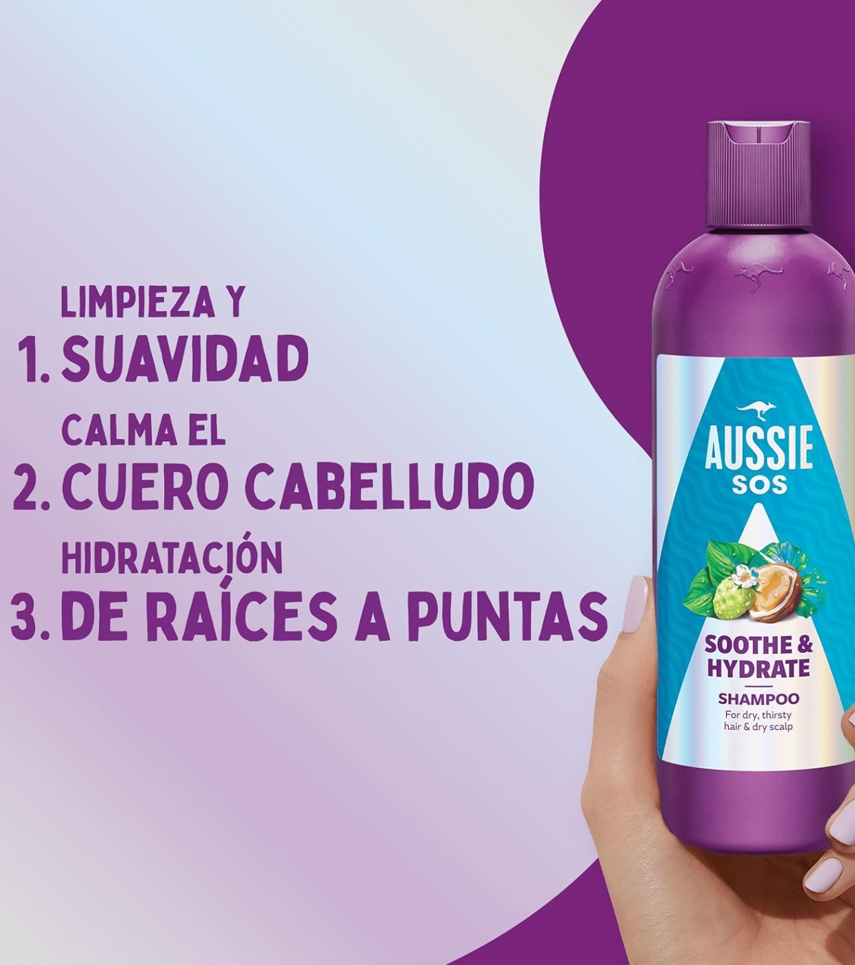 Aussie - Shampoo SOS Sothe & Hydrate - Cabelos secos