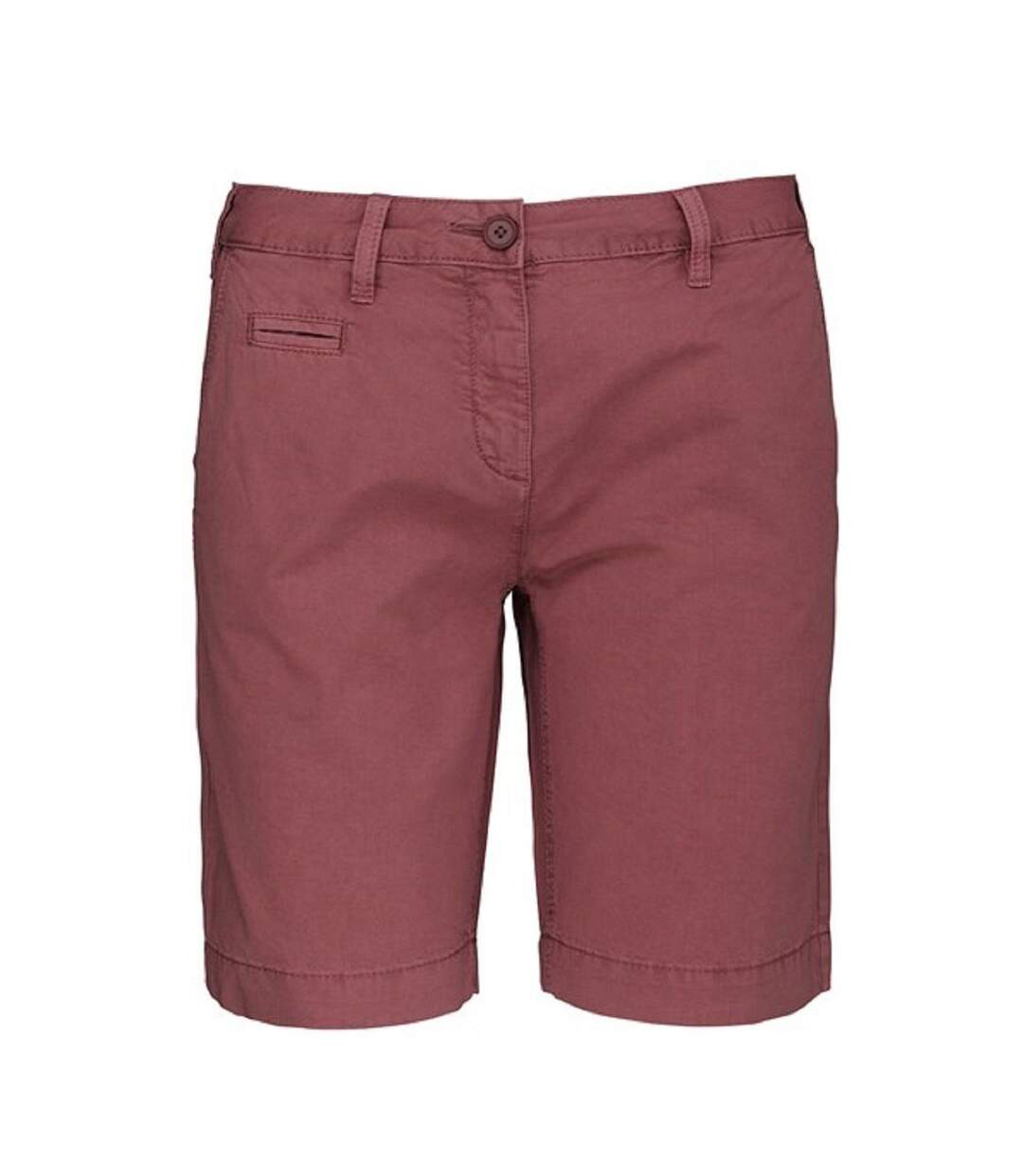 Bermuda femme aspect délavé - K753 - rouge clair