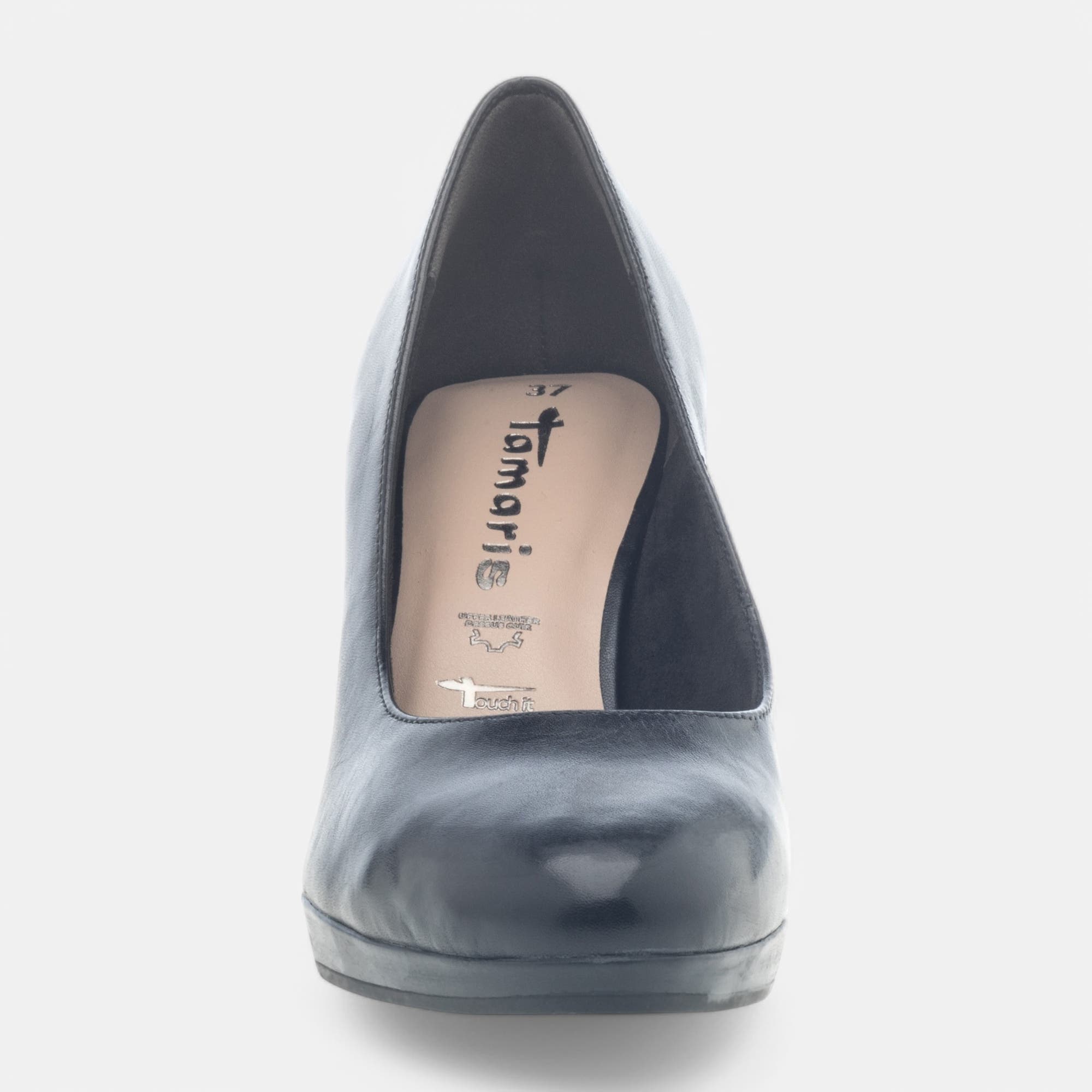 Escarpins à talon Femme en cuir noir