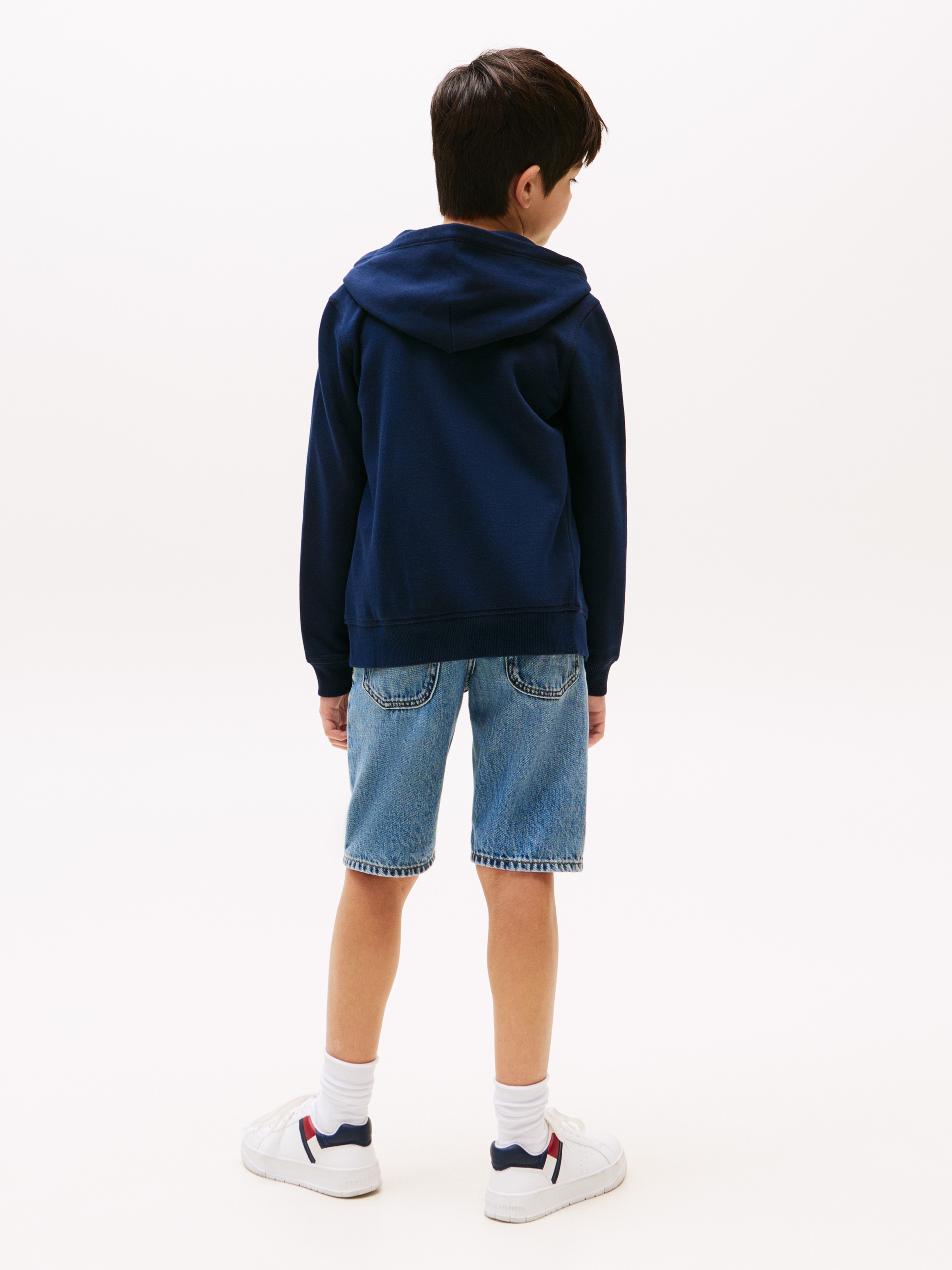 Tommy Hilfiger Kapuzensweatjacke »TOMMY FLAG HILFIGER ZIP HOODIE«, mit Kängurutasche, Logo