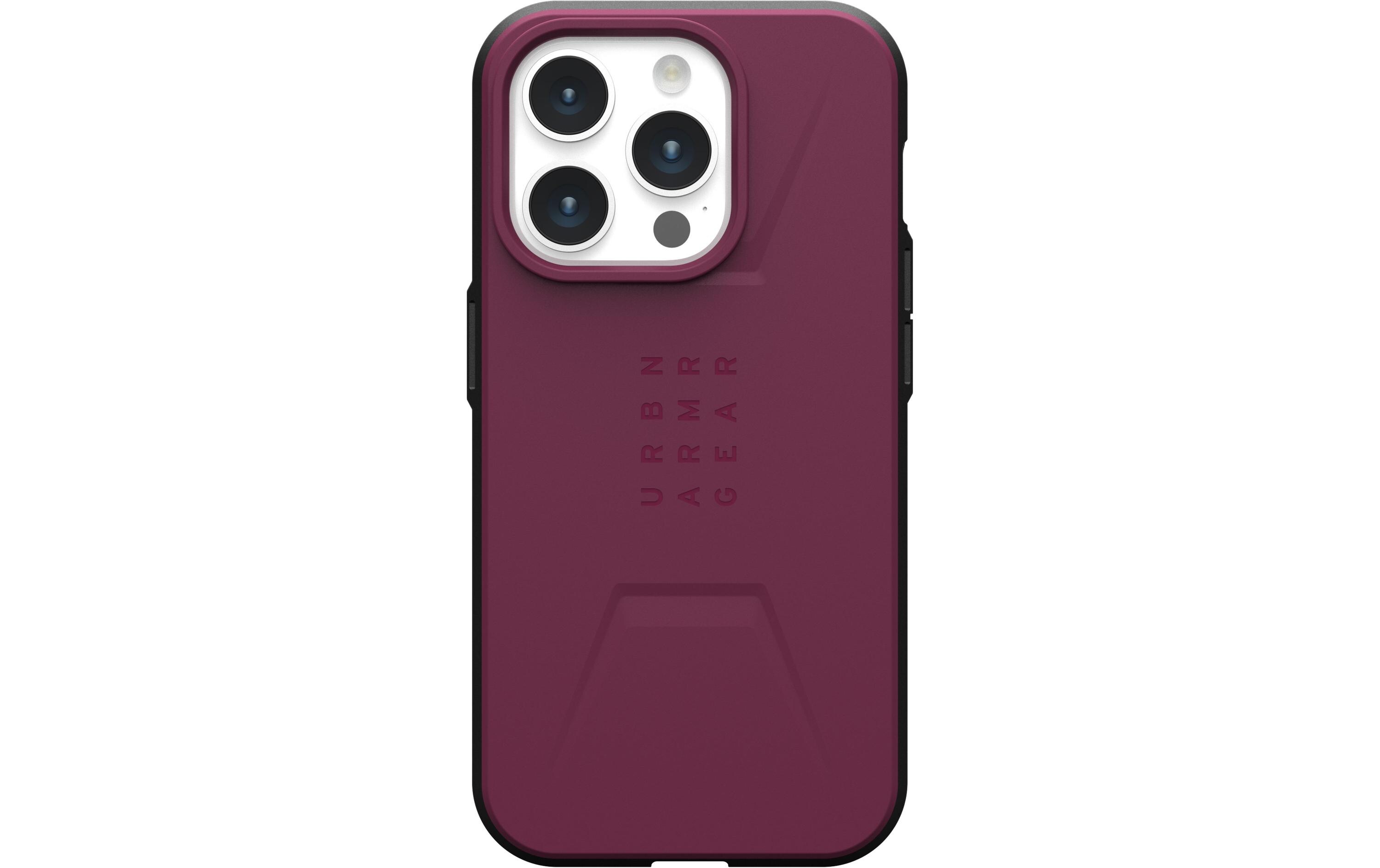 Back Cover Civilian Case iPhone 15 Pro BordeauxSchutzhülle für das Apple iPhone 15 Pro
