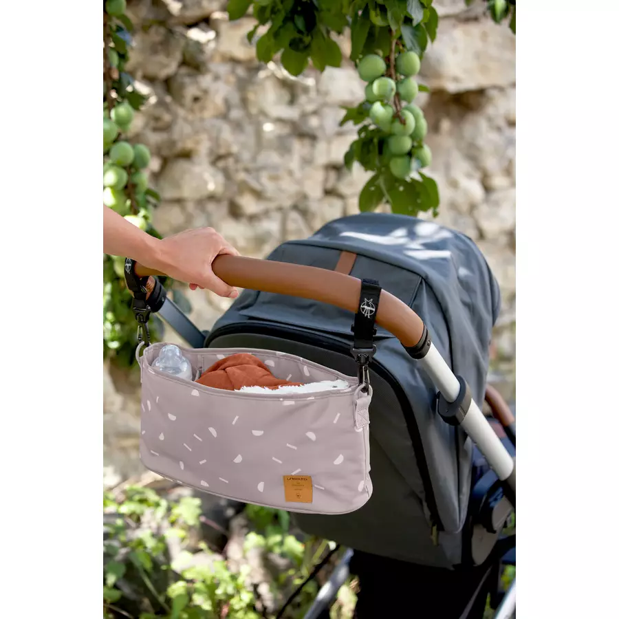 LÄSSIG Organizer für Kinderwagen  Blocks taupe