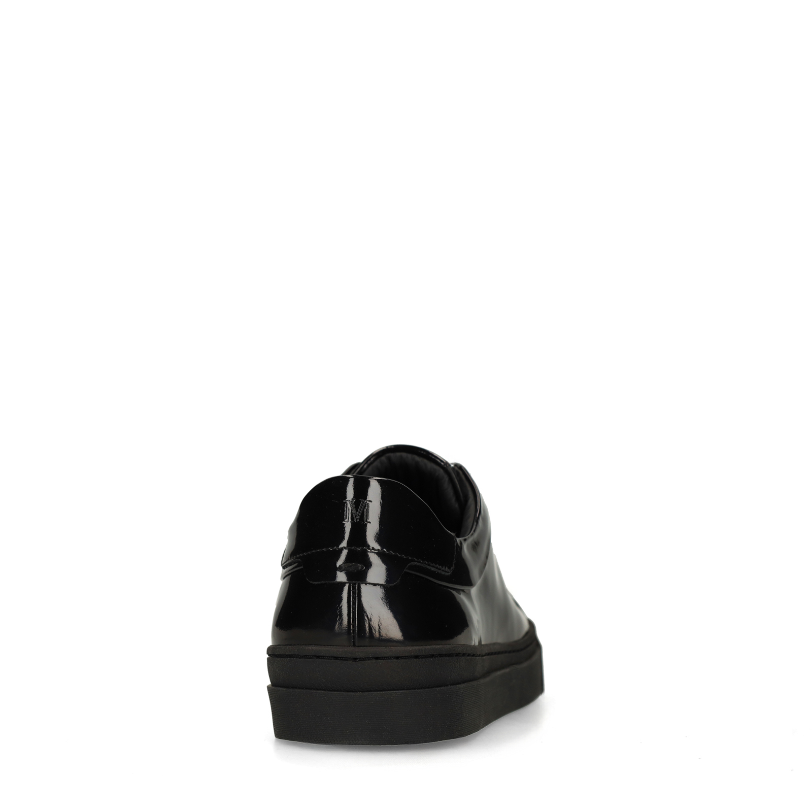 Zwarte lakleren sneakers
