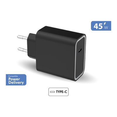 Force Power Lite - Chargeur secteur - 1 USB-C - noir
