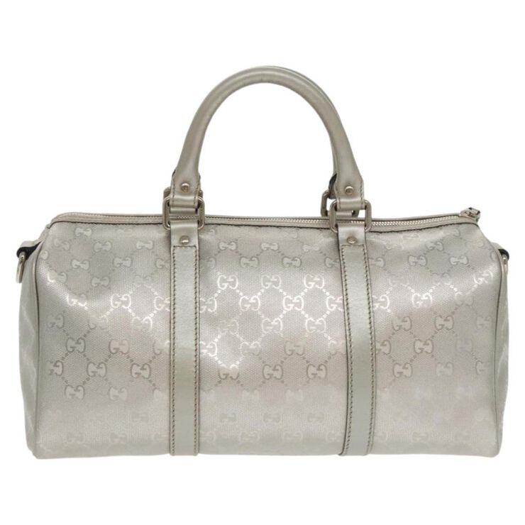 Gucci Vintage Gucci Boston Bag Silver