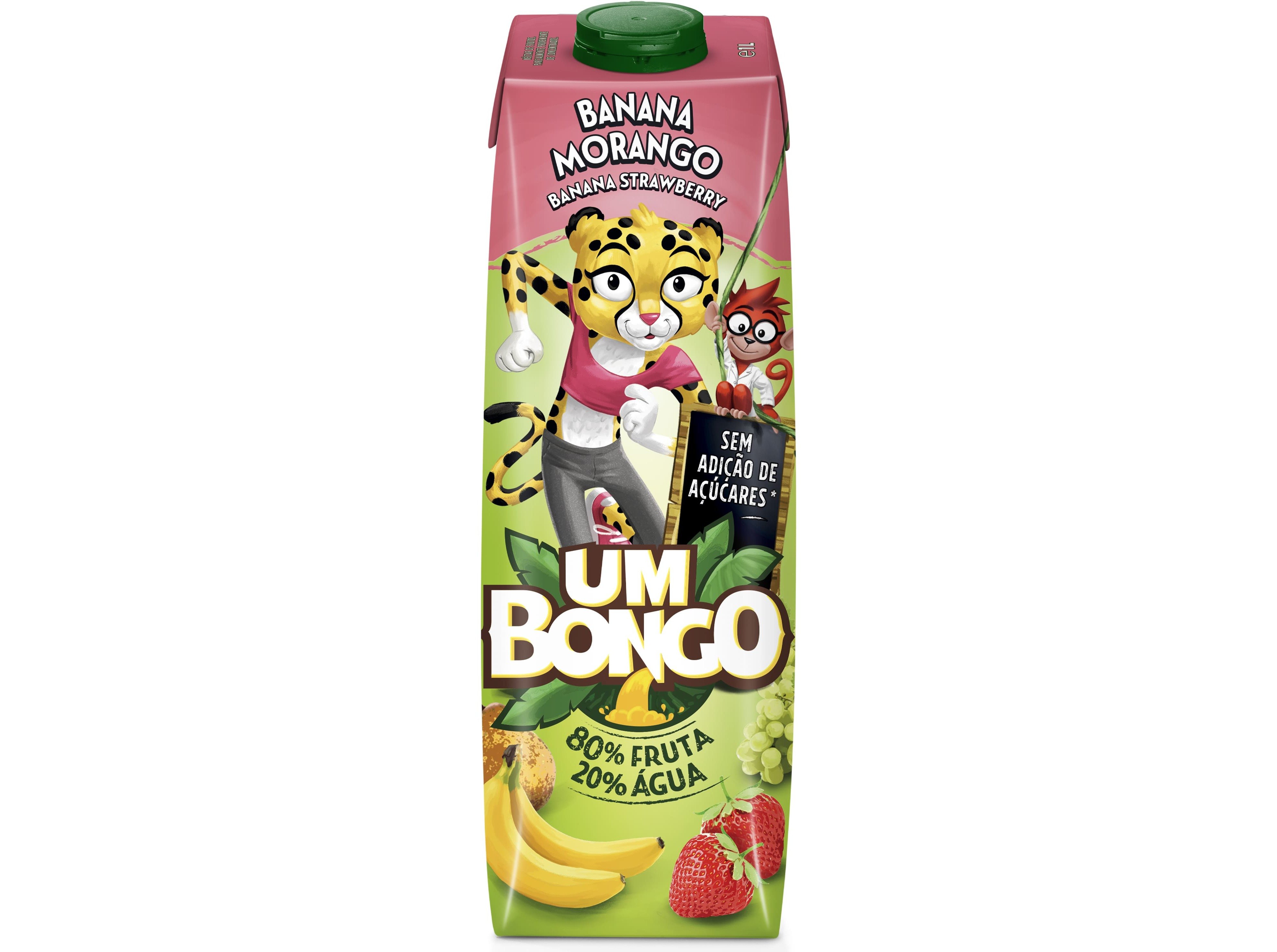 SUMO UM BONGO BANANA MORANGO 1L