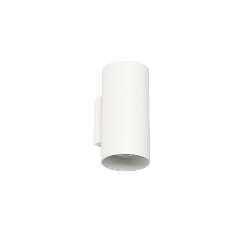Design wandlamp wit rond 2-lichts - Sab