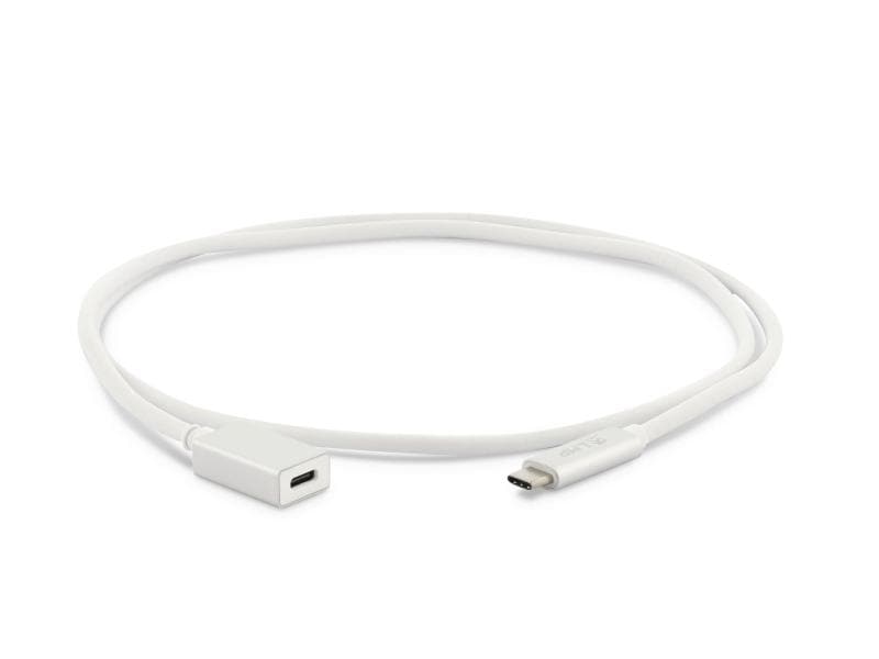 LMP USB 3.1 Adapter USB C – USB C 1 m Verlängerung Silber USB-Adapter