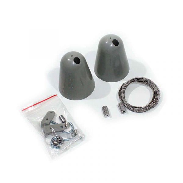 Kit de Pendentes para Ecrã LED (Cabos de Aço   Parafusos   Decoradores)
