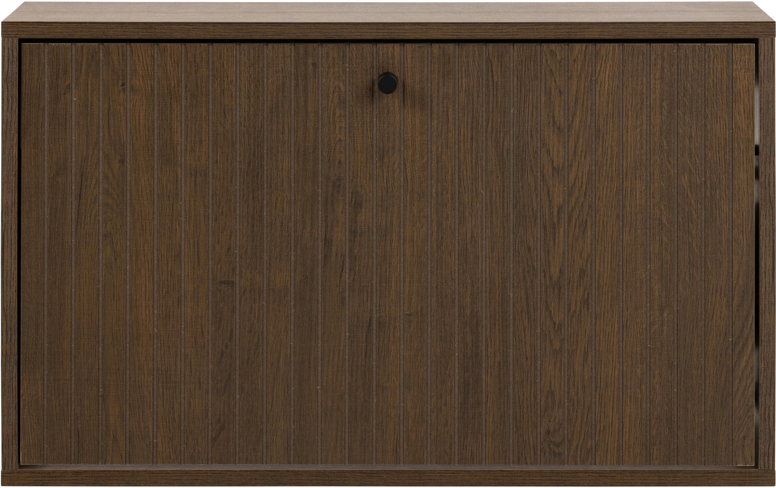 Schuhschrank Albany 71.6 x 43 cm, Dunkelbraun<br>Schuhablage mit Lamellenfront