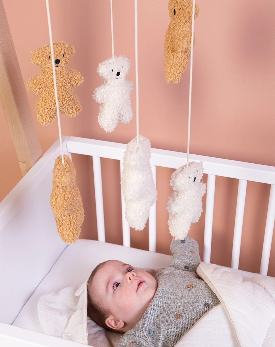 Mobile TEDDY in weiß/braun