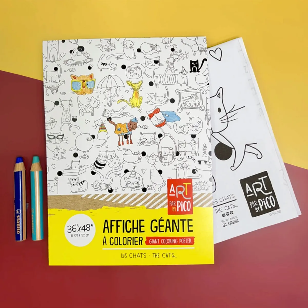 Pico Tatouages Coloriage Géant - Les Chats