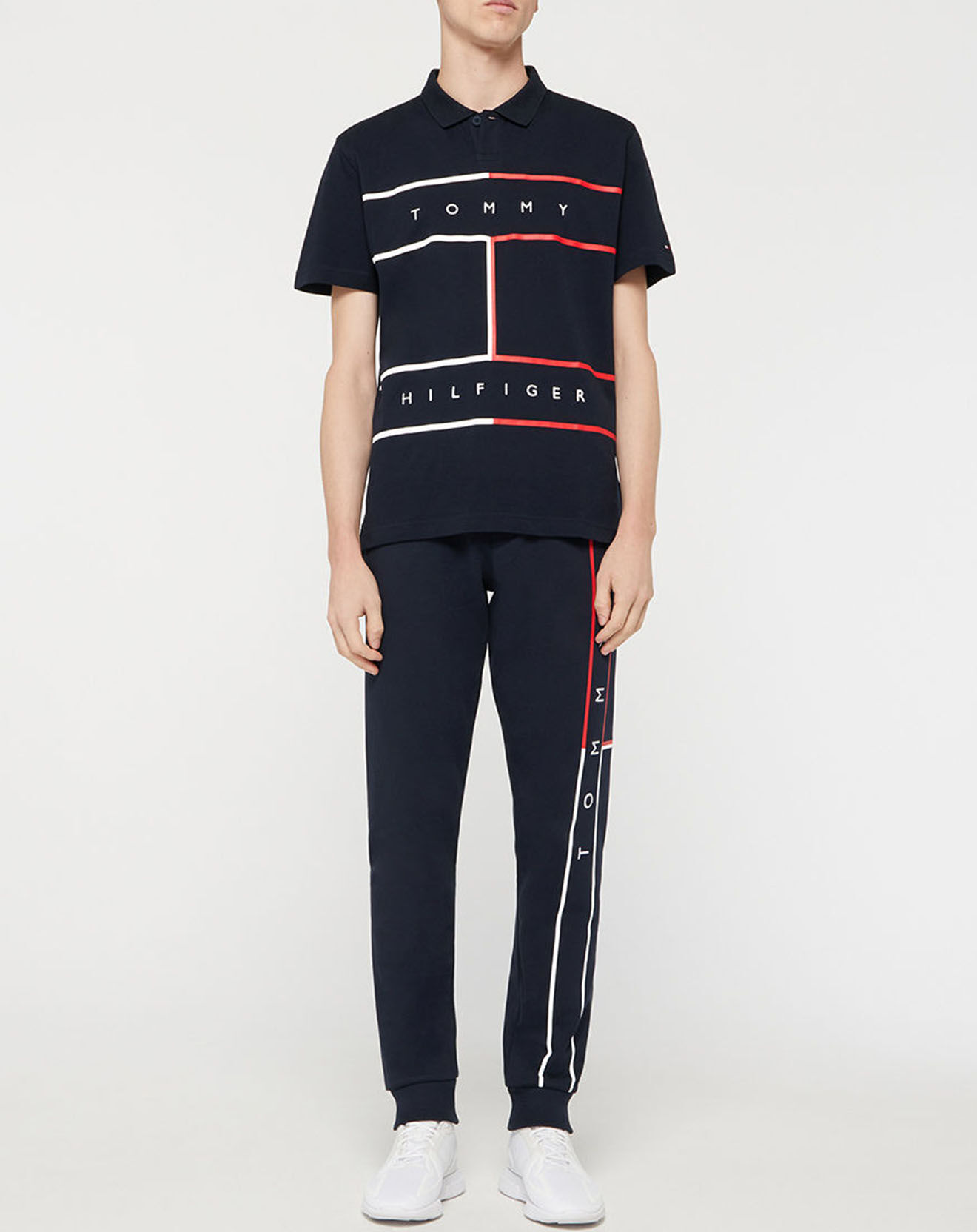 Tommy Hilfiger Polo Regular Flag bleu marine