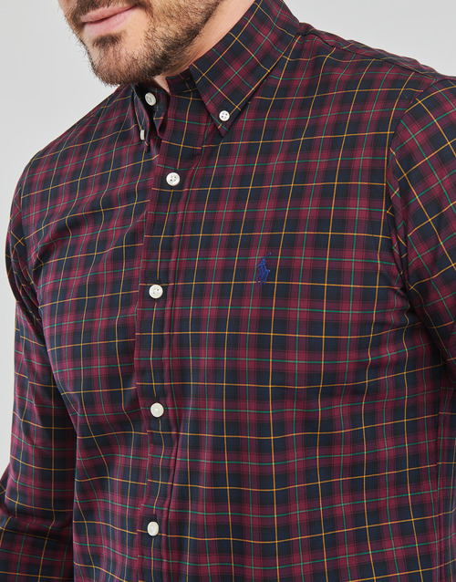 Polo Ralph Lauren - Z224SC11-CUBDPPCS-LONG SLEEVE-SPORT SHIRT Burdeo / Negro / Burdeo / Navy