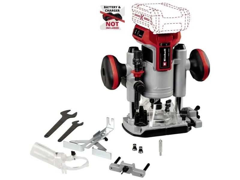 Einhell 4350411, Børstefri, Sort, Rød, Sølv, 10000 rpm, 3,5 cm, Batteri, 18 V - SOLO