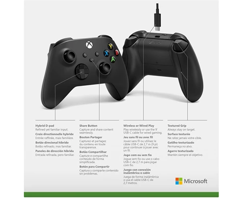 Microsoft Xbox Wireless Gen 9 Controller   Cable for Windows 10