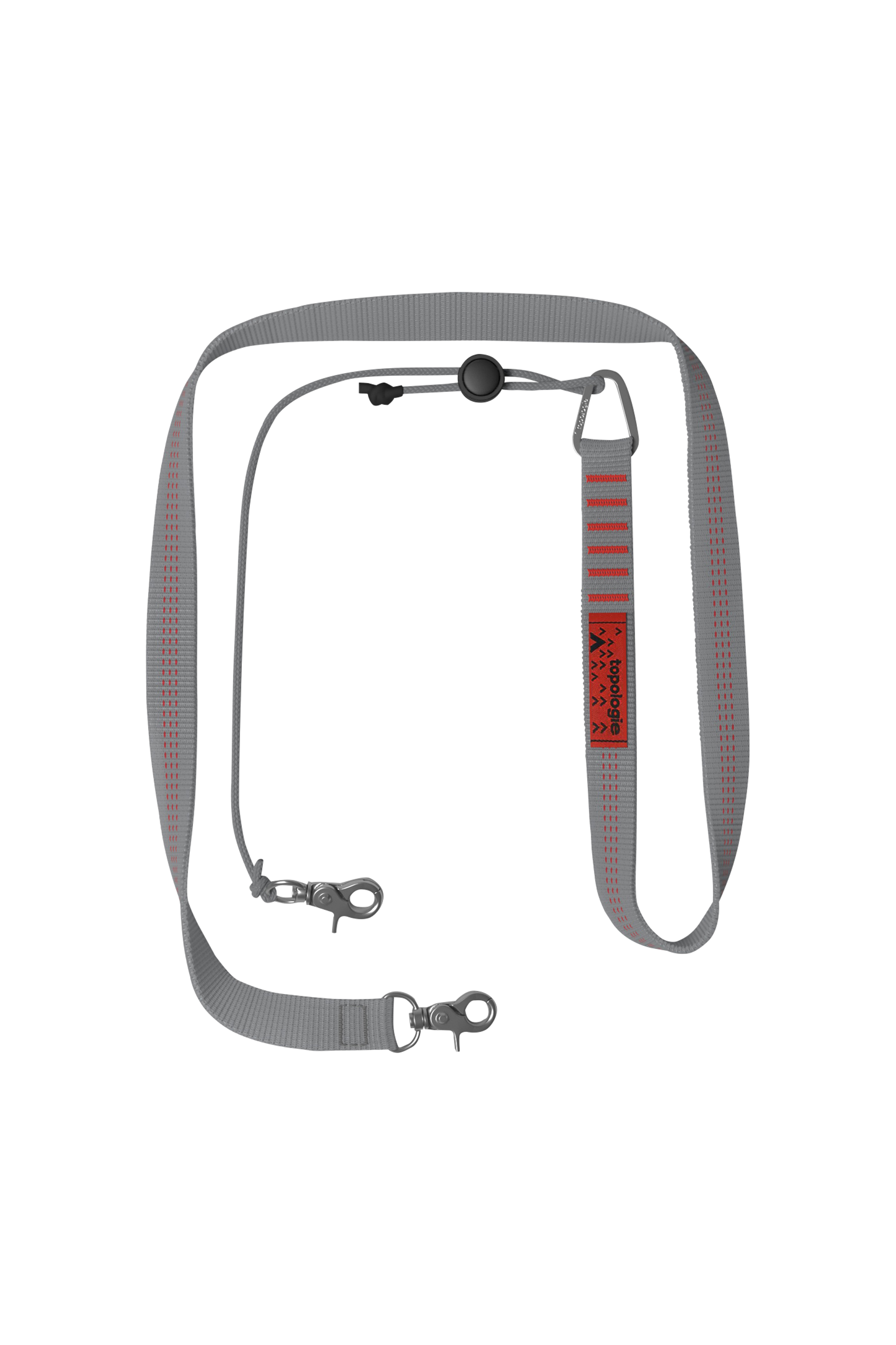 TOPOLOGIE Cordon de téléphone Wares Straps 20mm Sling Grey Stripe Gris