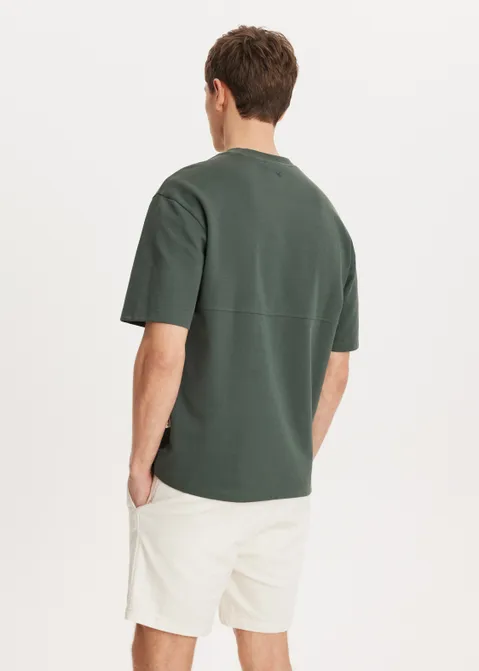 T-shirt met print logo carrier groen (GRN.G)