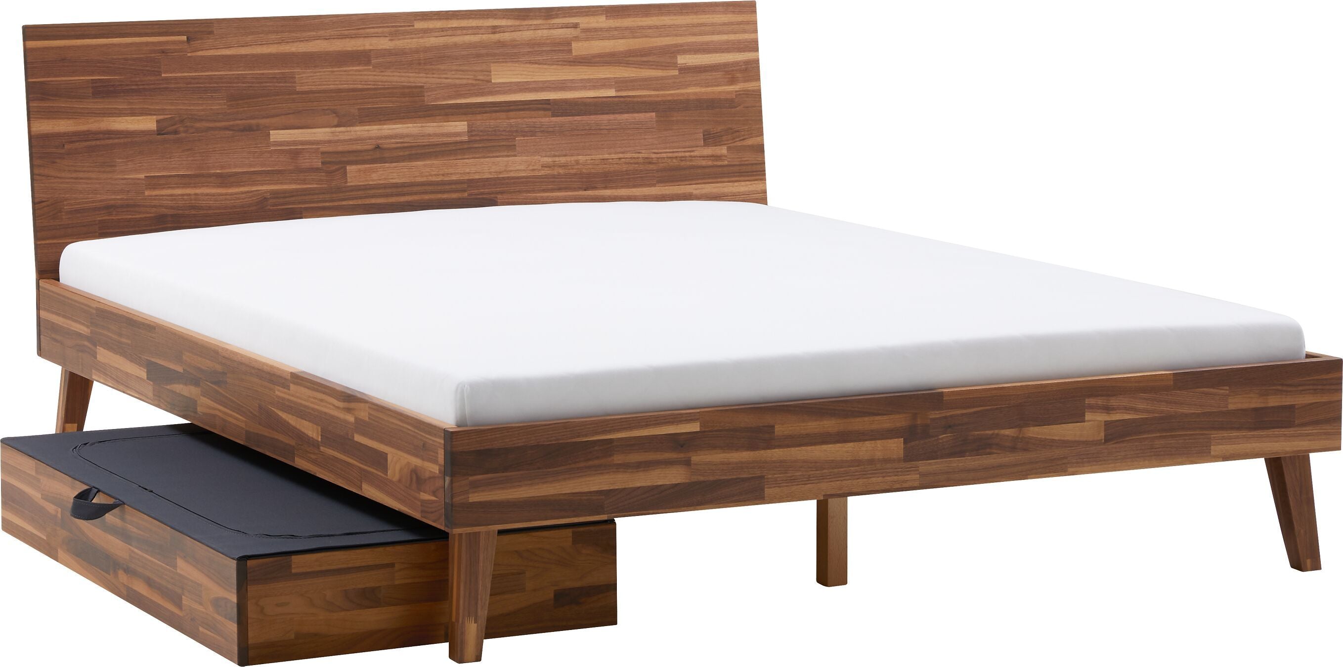 CARA Bett - Nussbaum / B: 160.0 cm x T: 200.0 cm