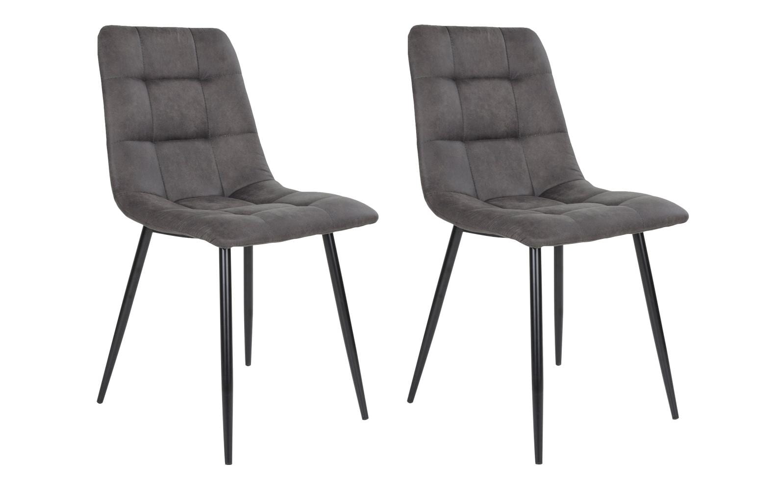 Stuhl Middelfart 2 Stück, 86 x 55 cm, Dunkelgrau/SchwarzStabile Esszimmerstühle