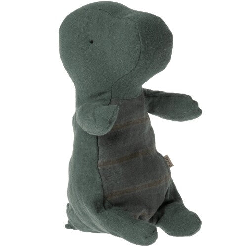 Maileg knuffeldino in ei small - dark petrol - 23 cm