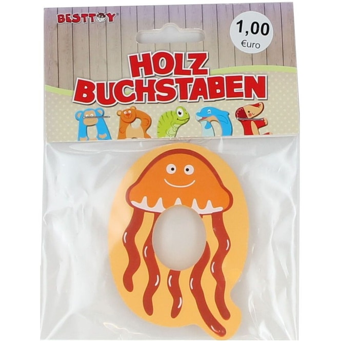 Besttoy - Holzbuchstabe - Q - orange