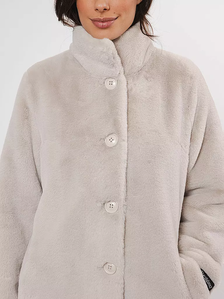 RINO&PELLE Mantel in Felloptik NONNA creme