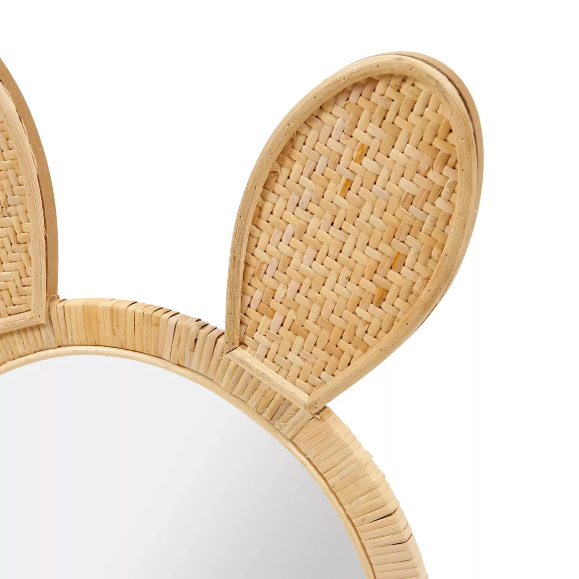 Miroir mural en rotin (H43 cm) Petit Lapin
