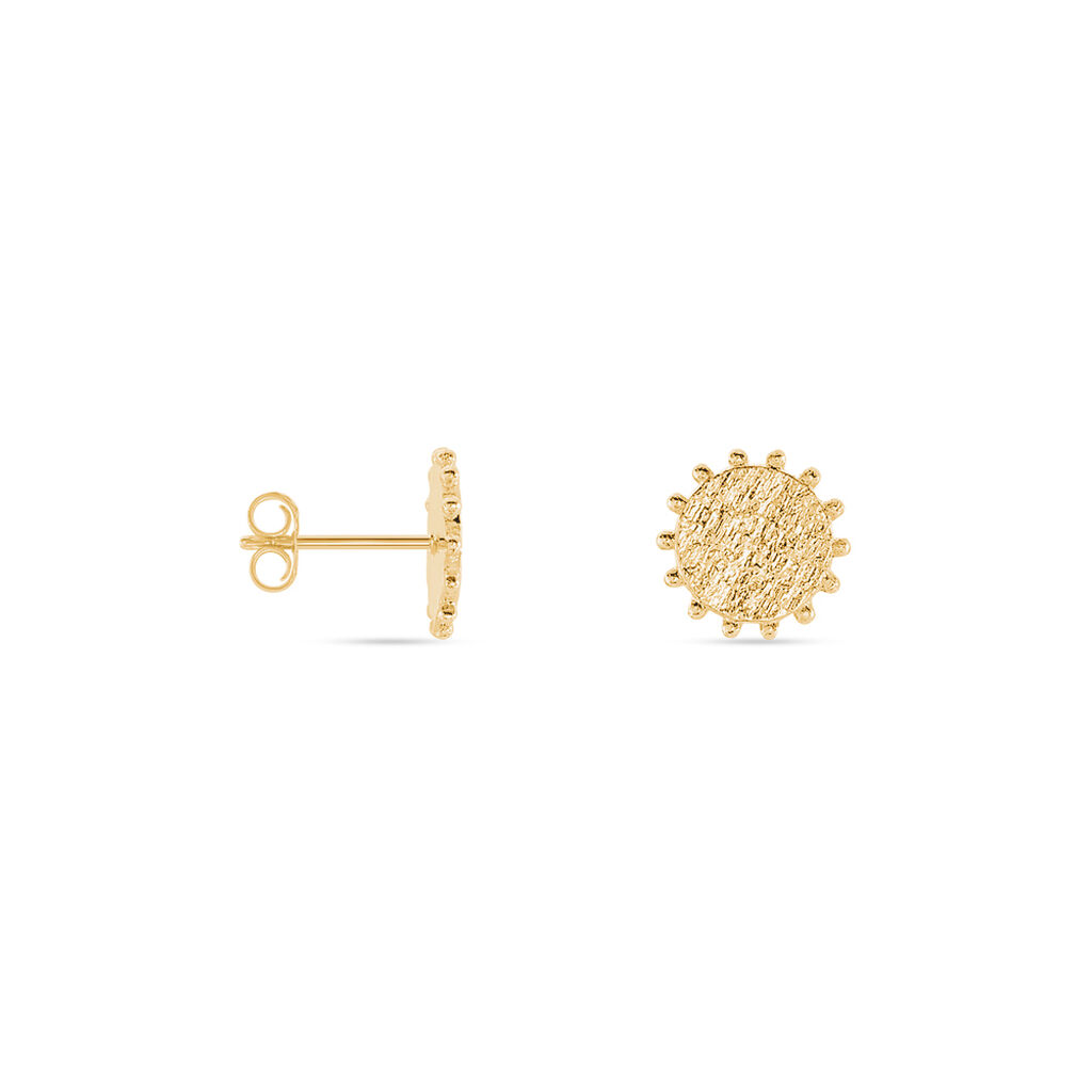 Boucles D'oreilles Puces Maggi Plaqué Or Jaune