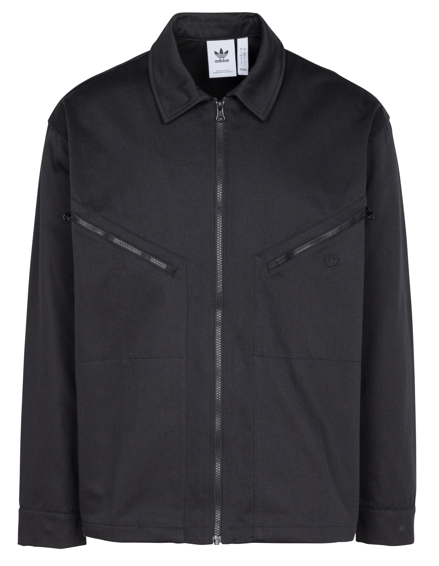 C TWILL BLOUSON - Veste col classique en coton| Noir