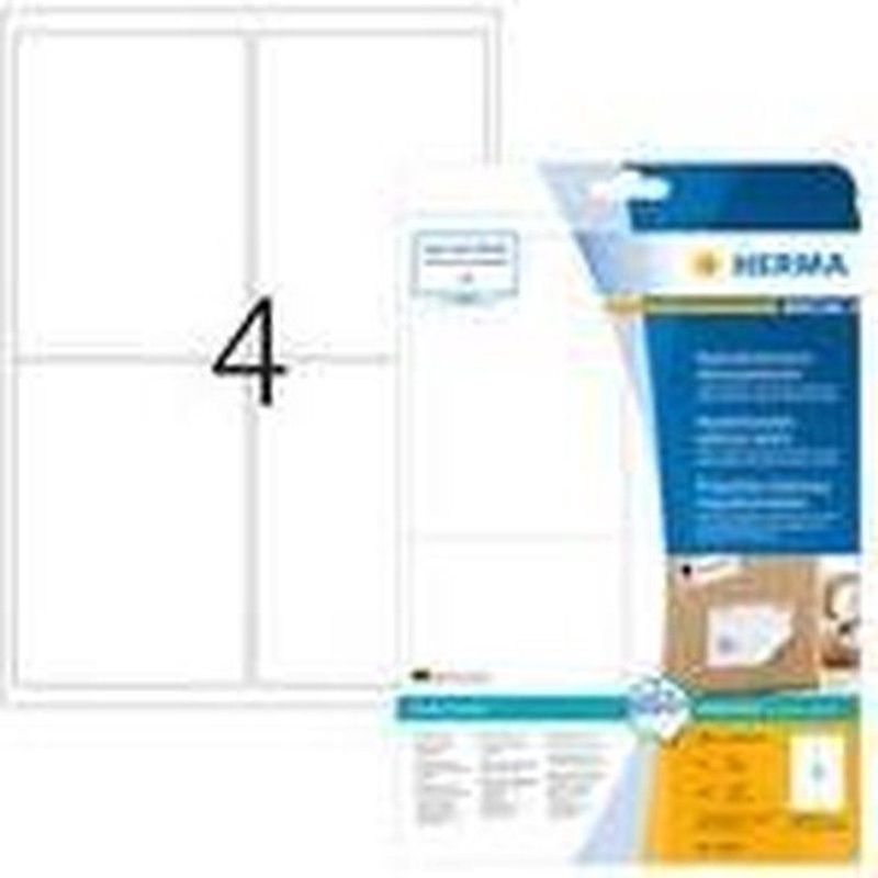 Herma - Etiketten - Wit - 99,1 x 139 mm - Verwijderbaar - 100 stuks