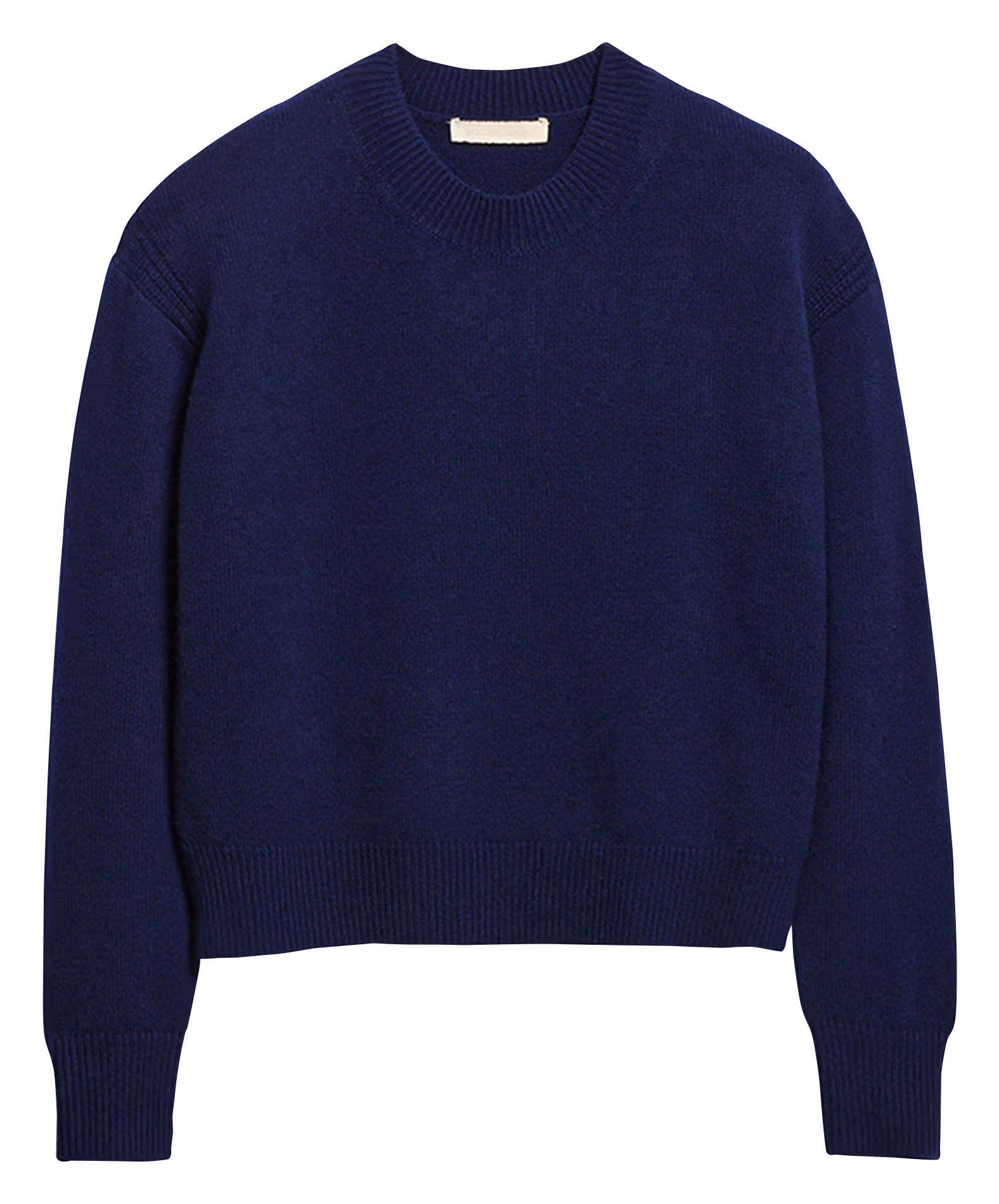 DIDIA - Pull col rond en laine | Bleu