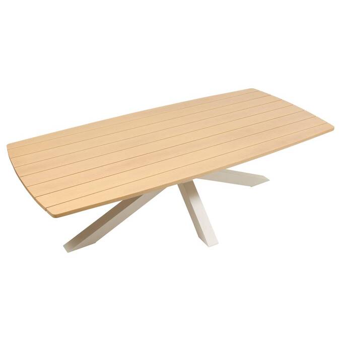 Table de jardin rectangulaire ORACLION Noix / Argile