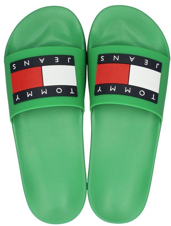 Tommy Hilfiger Tommy Jeans Pool Slide Essential groen