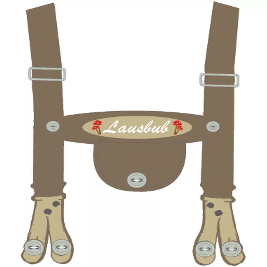 Liliput Langarmshirt Lausbub weiß