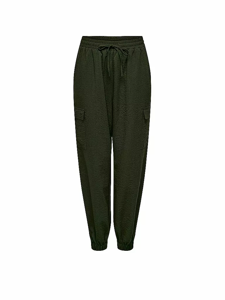 ONLY Cargohose ONLKATINKA  dunkelgrün