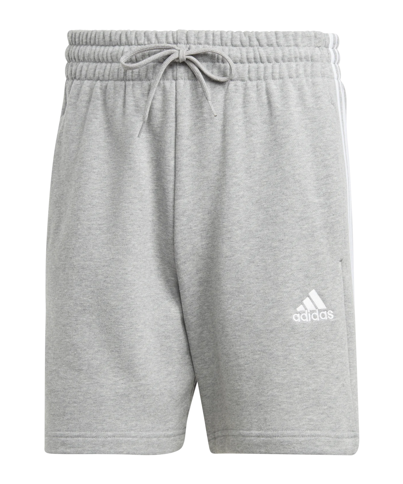 adidas Essentials FT 3-Stripes Short Grau Grey