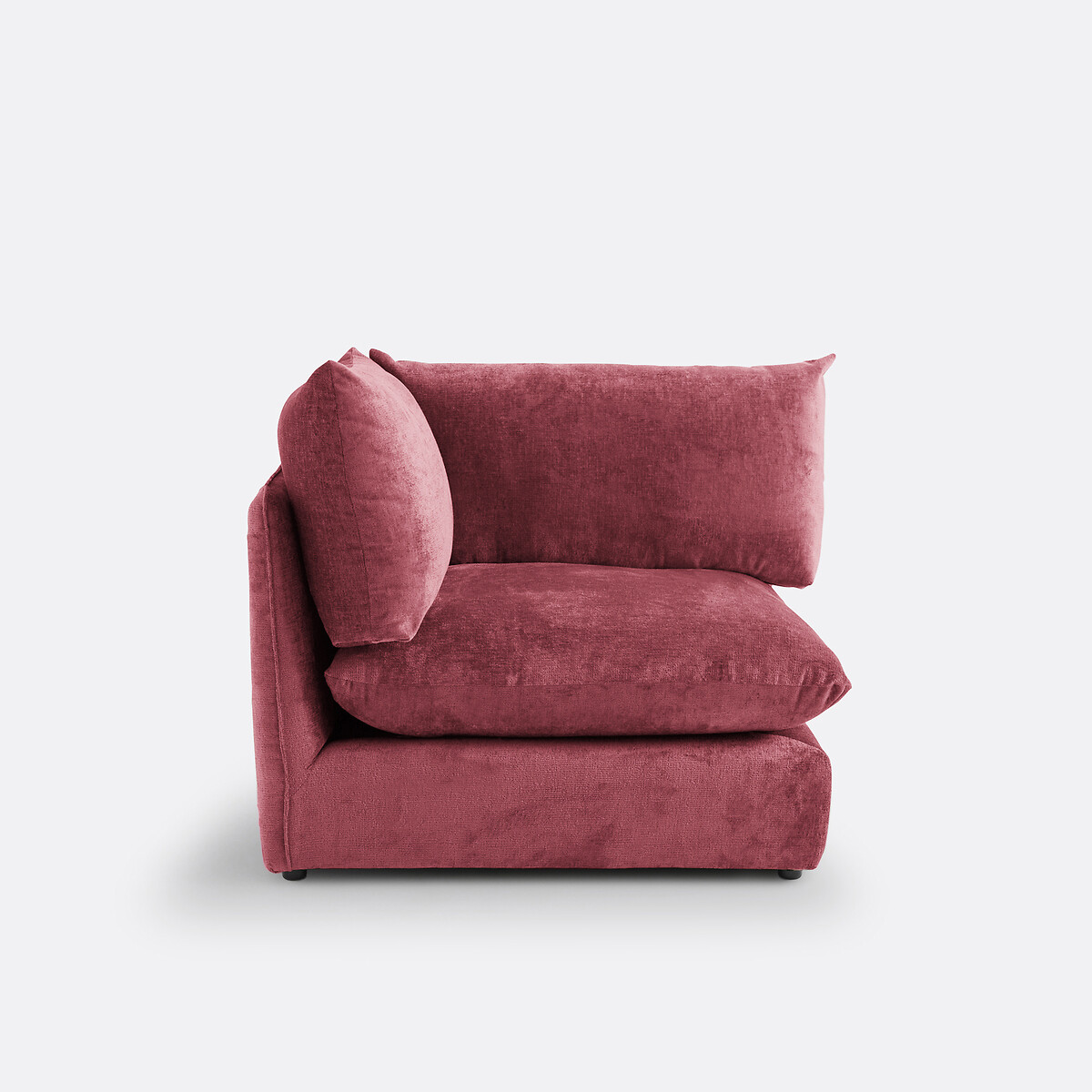 LA REDOUTE INTERIORS<br>Banco modular de getextureerd fluweel, Malo