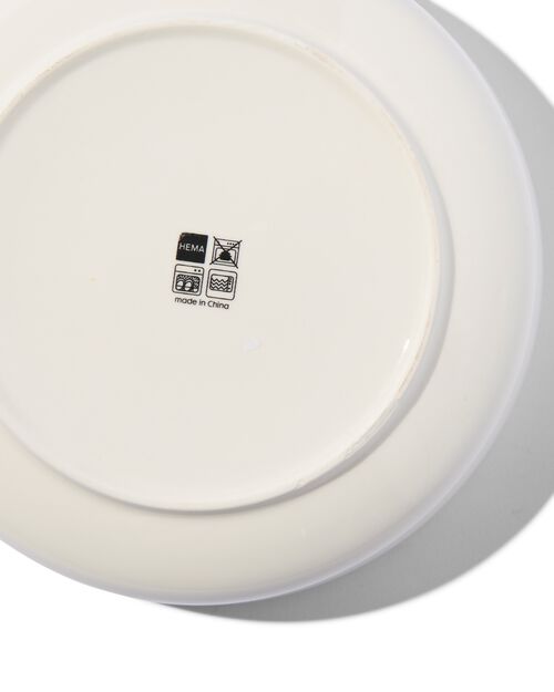 assiette creuse - 21 cm - Rome - new bone - blanche
