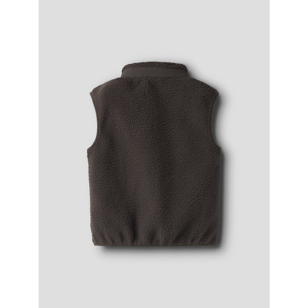 Køb Name It Chocolate Brown Nmmmiller Sherpa Vest