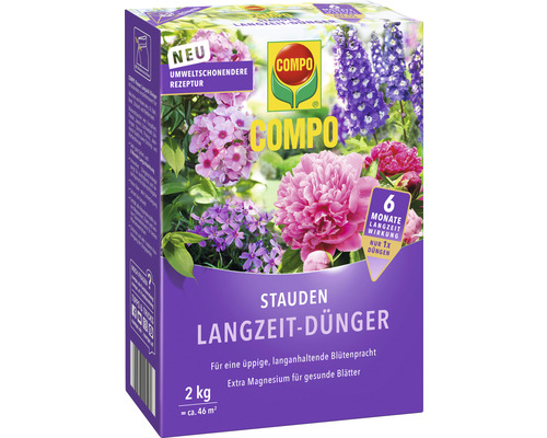 COMPO langzaamwerkende vaste plantenmeststof, 2 kg voor ca. 46 m²