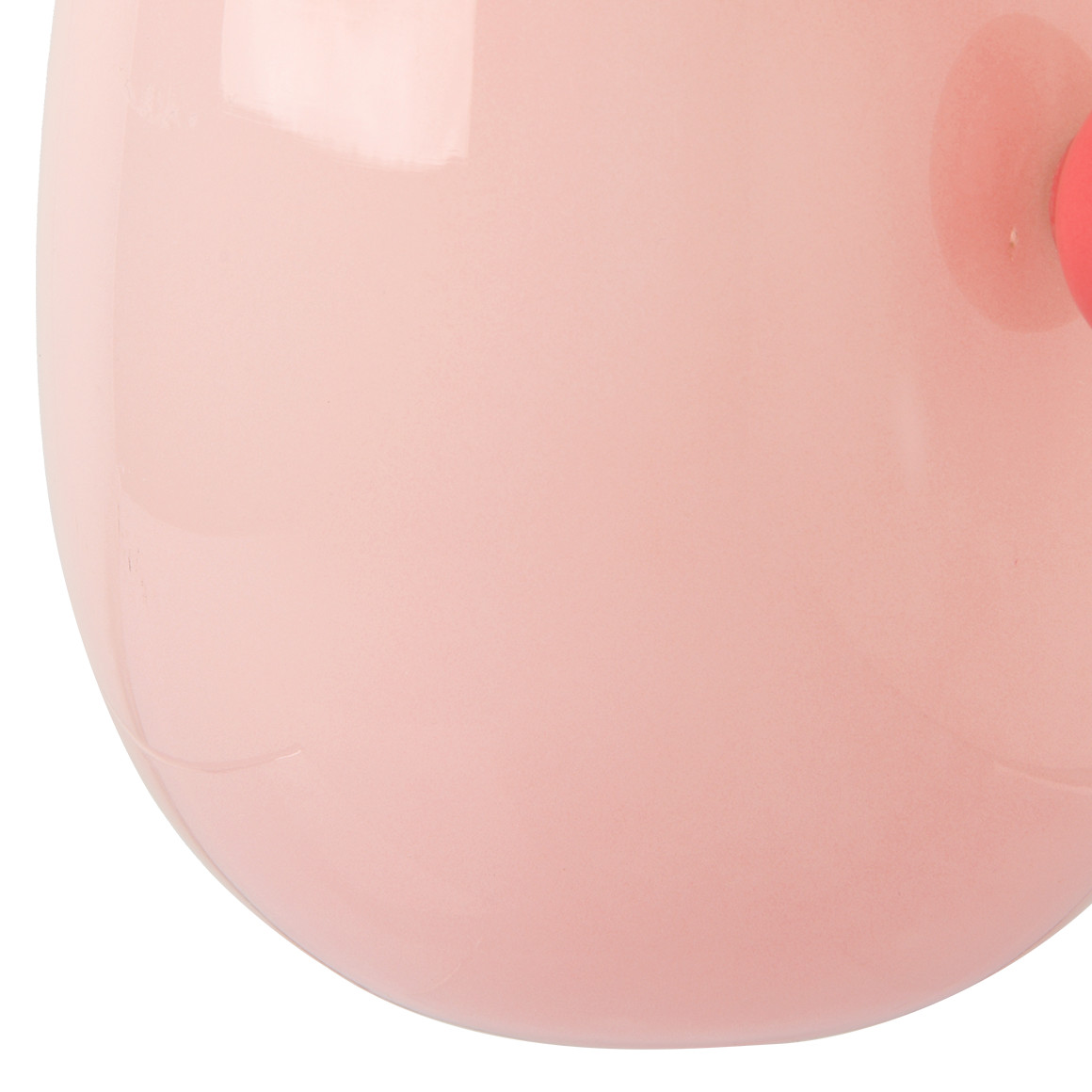 Kleine Vase mit Knubbel zartrosa / dunkelrosa