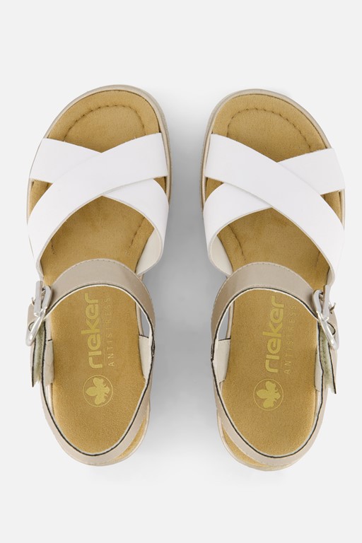 Rieker Sandalen wit Synthetisch