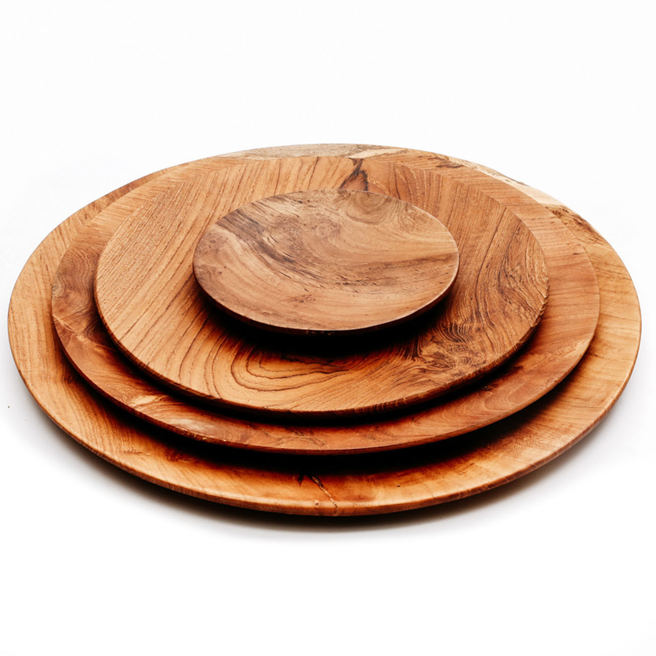 Bazar Bizar Assiette ronde Teak Root beige - D.24.5 cm